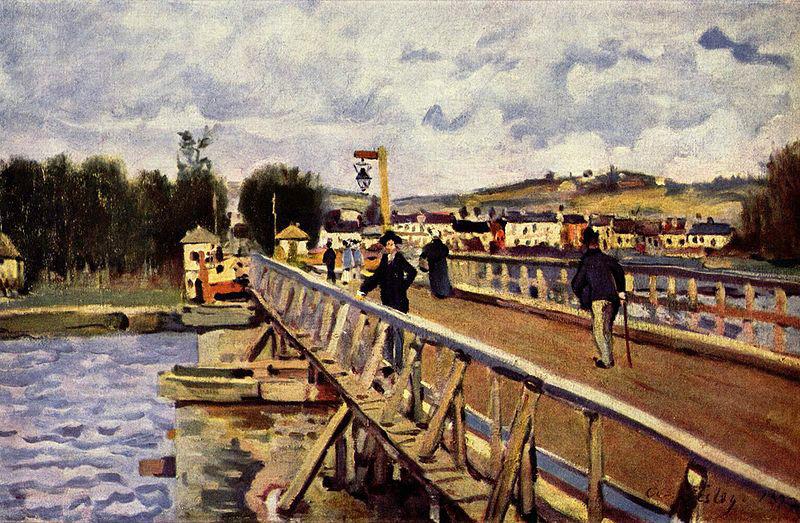 Alfred Sisley Steg in Argenteuil China oil painting art